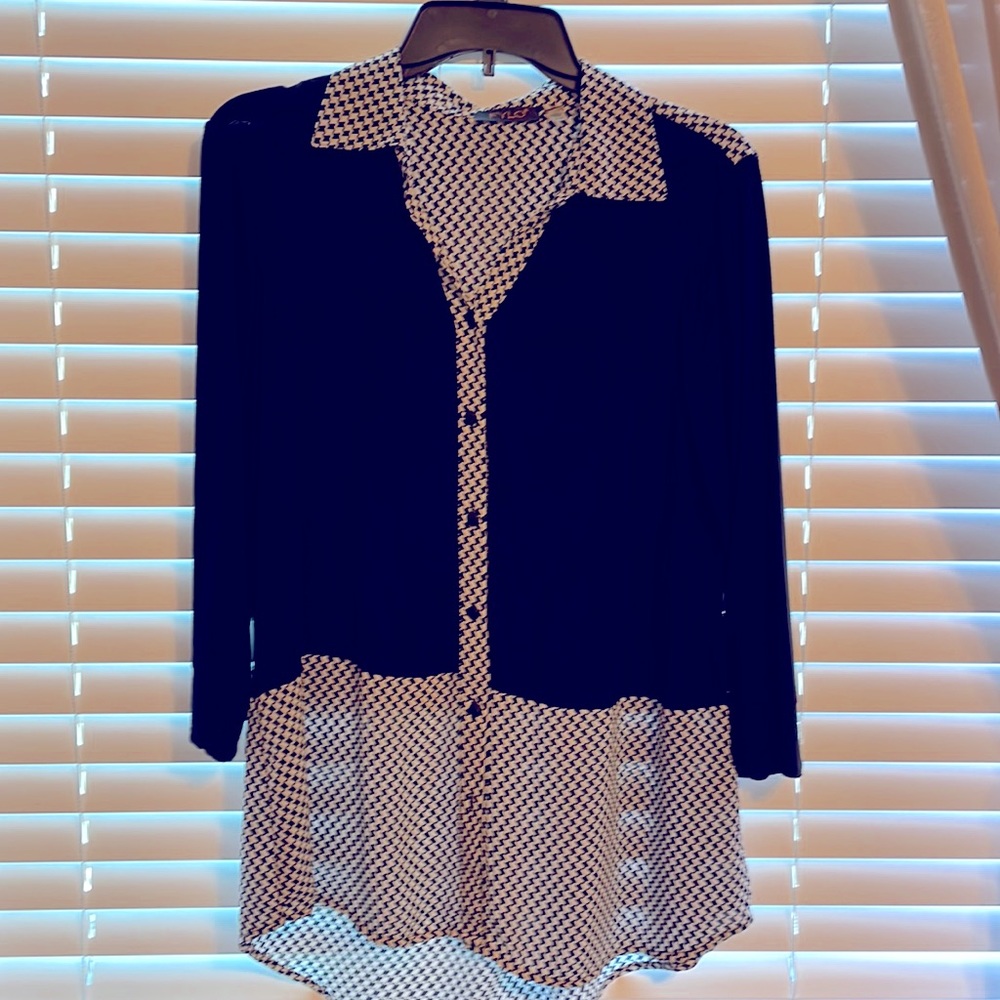 Black checkered tunic